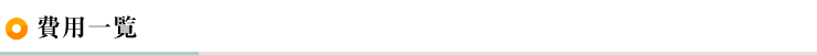 費用一覧